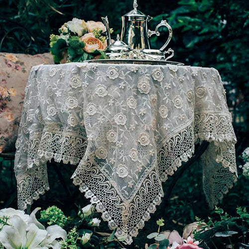Floral Lace Tablecloth
