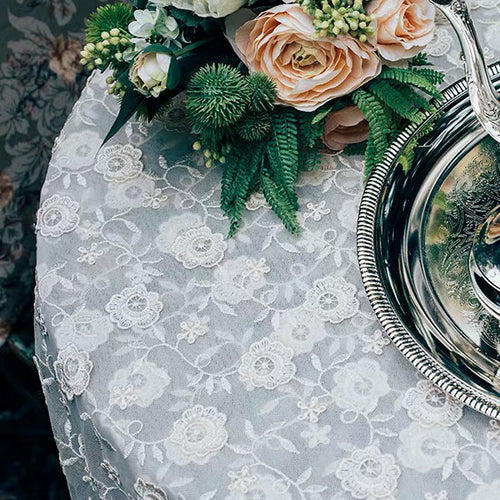 Floral Lace Tablecloth