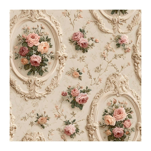 Vintage Floral Peel Stick Wallpaper